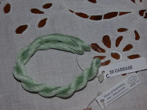 Perlé n 12  House of embroidery  COL 30C CABBAGE