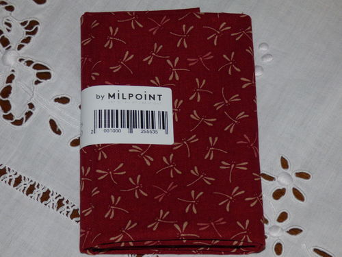 Coupon de tissus patch japonais  Libellule rouge (tombo)
