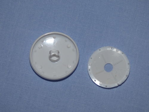 bouton à recouvrir en plastique 29mm