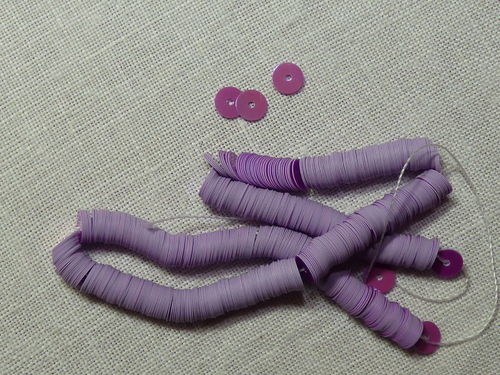 Paillettes violette 5mm environ 1000 paillettes