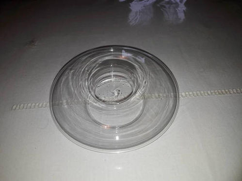 Bougeoir rond en verre diamètre 12cm