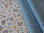 Coupon tissus metis réversible bleu (fleur et petits pois)