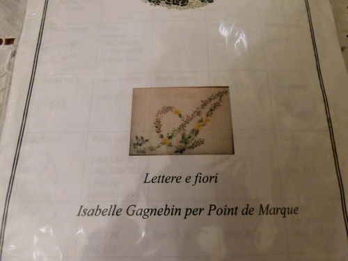 Kit Lettre A de Isabelle Gagngebin pour Point de Marque