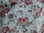 Coupon tissus ibuki fleurs rouge