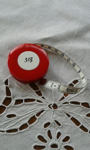 Centimètre rollfix(mètre enrouleur) coloris rouge
