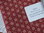 Coupon de tissus patch japonais géometrique rouge(asanoha)